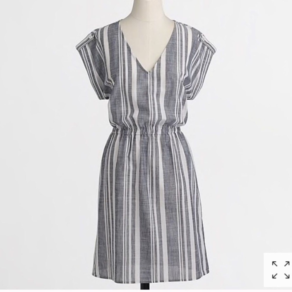 🏷 J Crew Striped Popover Dress